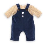 T - shirt et salopette marine pour poupon 42 cm multicolore