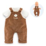 T - shirt & salopette ours petit explorateur pour poupon 36 cm multicolore