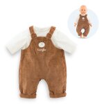 T - shirt & salopette ours petit explorateur pour poupon 42 cm multicolore