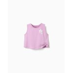 T - shirt sans manches en coton avec imprim� 0
