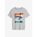 T - shirt � sequins gar�on gris chin�