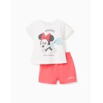 T - shirt et short en coton avec imprim� minnie rose
