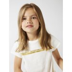 T - shirt de sport basics fille rayures irises places cru