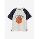 T - shirt sport effet relief garon blanc chin