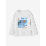 T - shirt sport photoprint garçon blanc chiné T - shirt sport photoprint garçon blanc chiné