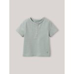 T - shirt tunisien en coton biologique rayre bleue