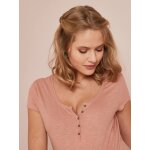 T - shirt tunisien de grossesse blush fonc
