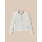 T - shirt tunisien tissu liberty fille - coton biologique creme