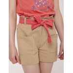 Short 100% coton fille beige