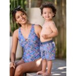 Short de bain b�b� gar�on capsule liberty bleu