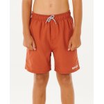 Short de bain boardshort volley enfant streamline offset argile cuite