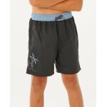 Short de bain boardshort volley eternal shred block enfant noir d�lav�