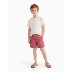 Short de bain avec cordon de serrage et poche rose fonc�