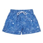 Short de bain coton et swimboy bleu roi blanc Short de bain coton et swimboy bleu roi blanc