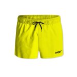 Short de bain court avec doublure ecoo jaune fluo