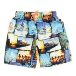 Short de bain gar�on bleu