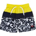 Short de bain gar�on bleu marine, blanc, jaune