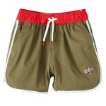 Short de bain gar�on imprim� logo kaki