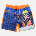 Short de bain imprim� � cordon naruto bleu