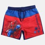 Short de bain imprim� � cordon spiderman rouge