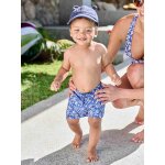 Short de bain imprim fleurs bb garon collection team famille bleu imprim