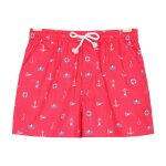Short de bain imprim marin swimboy rouge bleu ciel