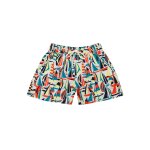 Short de bain imprim voiliers rtros swimboy orange