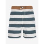 Short de bain l�ssig ray� blanc