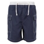 Short de bain microfibre depths bleu marine