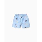 Short de bain avec motif mickey et cordon de serrage bleu clair