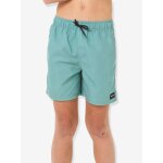 Short de bain offset volley vert d'eau