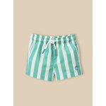 Short de bain ray� b�b� rayure verte