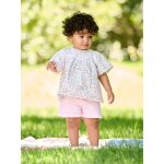 Short bébé avec sa ceinture fleurie lilas Short bébé avec sa ceinture fleurie lilas