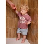 Short b�b� en denim double stone