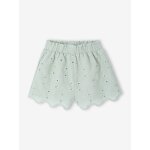 Short b�b� fille broderie anglaise vert sauge