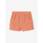 Short b�b� gaze coton orange