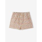Short b�b� imprim� fleuri �cru