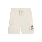 Short cargo blanc cass