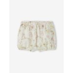Short de c�r�monie b�b� en gaze de coton �cru