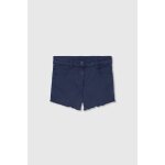 Short en coton bleu