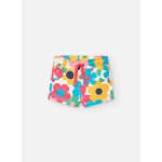 Short en coton avec imprim fleurs multicolore