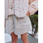 Short en coton � motif vichy b&s vert clair