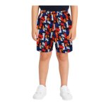 Short enfant motif graphique noir
