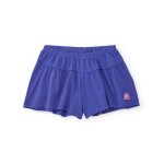 Short pour fille en coton au design fluide violet