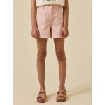 Short fille denim couleur rose tendre