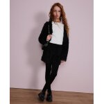 Short fille avec effet plume et toucher agr�able noir