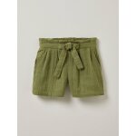 Short fille en gaze de coton biologique vert mousse