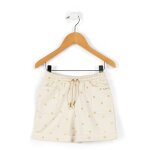 Short fille imprime fond grege