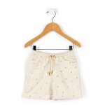 Short fille imprime fond grege