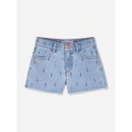 Short fille en jean bleu